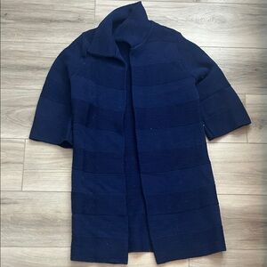Navy Blue Knit Cardigan